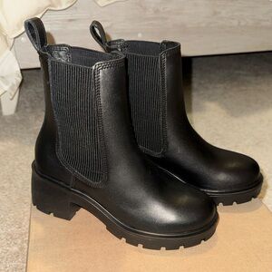 Steve Madden Black Ankle Booties
